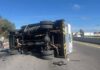 Vuelca camioneta de valores en la México-Puebla