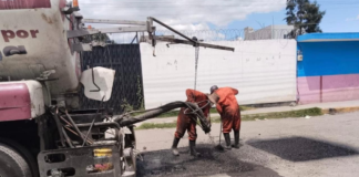 Campaña Bacheando Puebla continúa atendiendo vialidades prioritarias