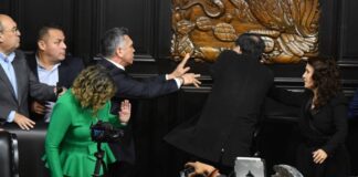 ‘Alito’ Moreno culpa a Fernández Noroña de trifulca en el Senado