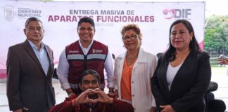Entregan 243 aparatos funcionales a personas con discapacidad en Cuautlancingo