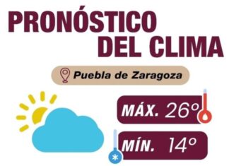 Este sábado, prevén clima parcialmente nublado en Puebla