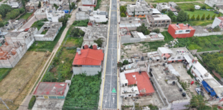 Omar Muñoz entrega obra de pavimentación en Sanctorum