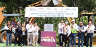 Colocan primera piedra de la USEP en Yaonáhuac