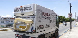 Puebla mejora vialidades con barredoras mecánicas