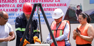 Lupita Cuautle inicia construcción de biblioteca en San Rafael Comac