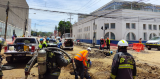 Controlan fuga de gas en la calle 11 Oriente de Puebla