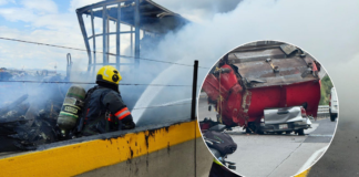 Mueren dos policías tras fuerte accidente en la México-Puebla