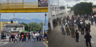 Protesta en Cuapiaxtla de Madero genera caos y destrozos