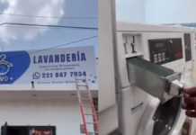 Denuncian robo en lavandería próxima a inaugurar en Ciudad Satélite