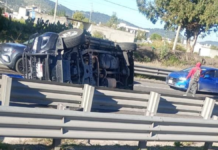 Volcadura en la Puebla-Orizaba genera actos de rapiña