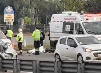 Motociclista muere tras derrapar en la autopista México–Puebla