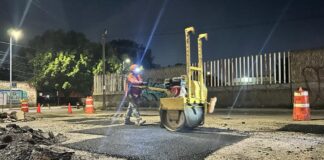 Puebla intensifica bacheo en áreas cercanas a hospitales