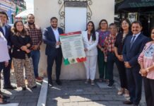 Tonantzin Fernández coloca Bando Solemne para Fiestas Patrias