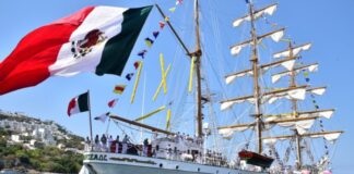 Buque Cuauhtémoc retoma pruebas en altamar tras mantenimiento