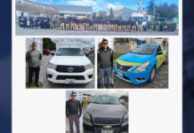 Detienen a tres y aseguran vehículos robados en Libres