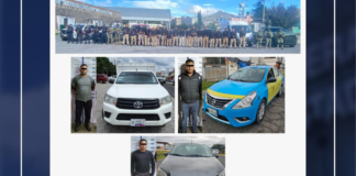 Detienen a tres y aseguran vehículos robados en Libres
