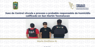 Dictan proceso a probable responsable de homicidio en Texmelucan