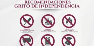 ¿Qué no puedo llevar al Grito de Independencia en Puebla?