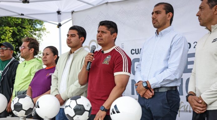 Omar Muñoz inaugura la Liga Municipal de Futbol en Sanctorum