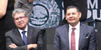 Monreal augura que Armenta será de los mejores gobernadores de Puebla