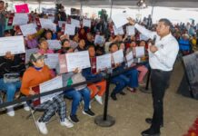 Armenta entrega 11.8 mdp para obras comunitarias en microrregión de Acatzingo