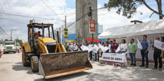 Cuautlancingo inicia obra vial en Antiguo Camino a Tlaxcala