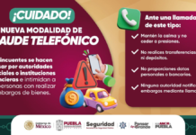 SSP alerta sobre nueva modalidad de fraude telefónico en Puebla