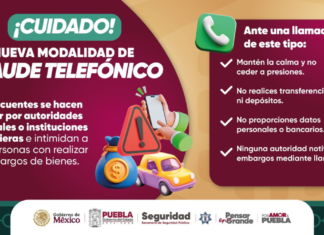SSP alerta sobre nueva modalidad de fraude telefónico en Puebla