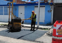 Avanza campaña de bacheo en vialidades secundarias de Puebla