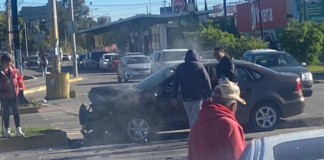 Tres lesionados tras choque en 11 Sur y Las Torres