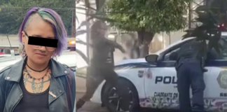 VIDEO: Mujer patea a policía en la CDMX y es detenida