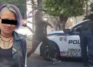 VIDEO: Mujer patea a policía en la CDMX y es detenida