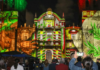 Inauguran videomapping “Septiembre Brilla” en Puebla