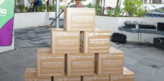 SMDIF entrega apoyos alimentarios en San Baltazar Campeche
