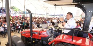 Armenta impulsa al campo de Cuautempan con 8.3 mdp en apoyos