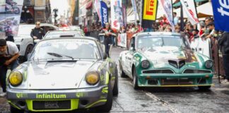 Carrera Panamericana llena el zócalo de Puebla en nueva etapa