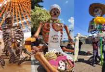 Atlixco inicia instalación de Catrinas monumentales