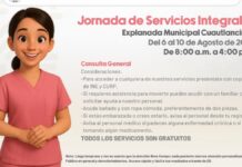 Cuautlancingo invita a Jornada Integral de Salud del 6 al 10 de octubre