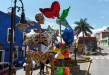 Valle de Catrinas Atlixco 2025 presenta la escultura monumental “El Globero”