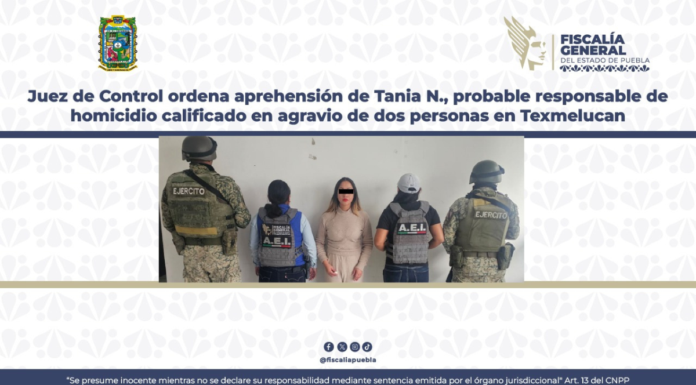 Recapturan a excandidata del PRI por presunto homicidio en Texmelucan