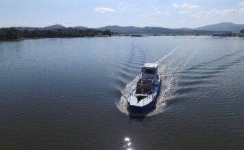 Usan 12 toneladas de lirio acuático del lago de Valsequillo para adoquines