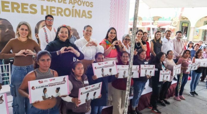 San Pedro Cholula entrega apoyos “Mujeres Heroínas” a jefas de familia