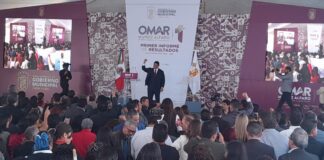 Omar Muñoz rinde su primer informe como alcalde de Cuautlancingo