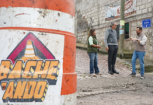 Pepe Chedraui supervisa bacheo en San José del Conde