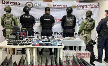 Decomisan drogas, teléfonos y cervezas en el penal de Tepexi