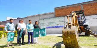 Texmelucan inicia construcción de salón de usos múltiples en primaria