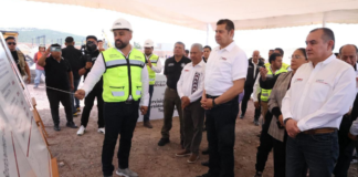 Armenta supervisa construcción de la USEP en Tepexi de Rodríguez
