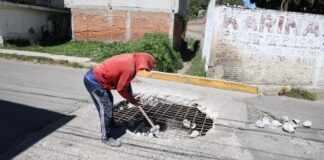 Cuautlancingo renueva puente-alcantarilla tras detectar daño estructural