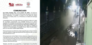 San Pedro Cholula atiende colapso de barda en Barrio de Santiago Mixquitla