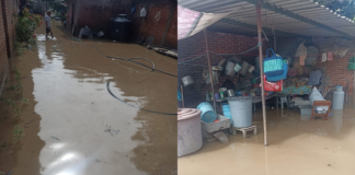 Inundaciones afectan viviendas en San Felipe Xochiltepec